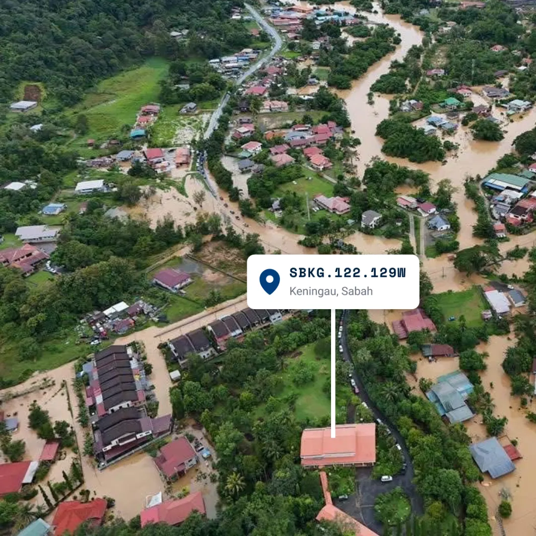 When the flood hit Keningau: why precise location saves lives